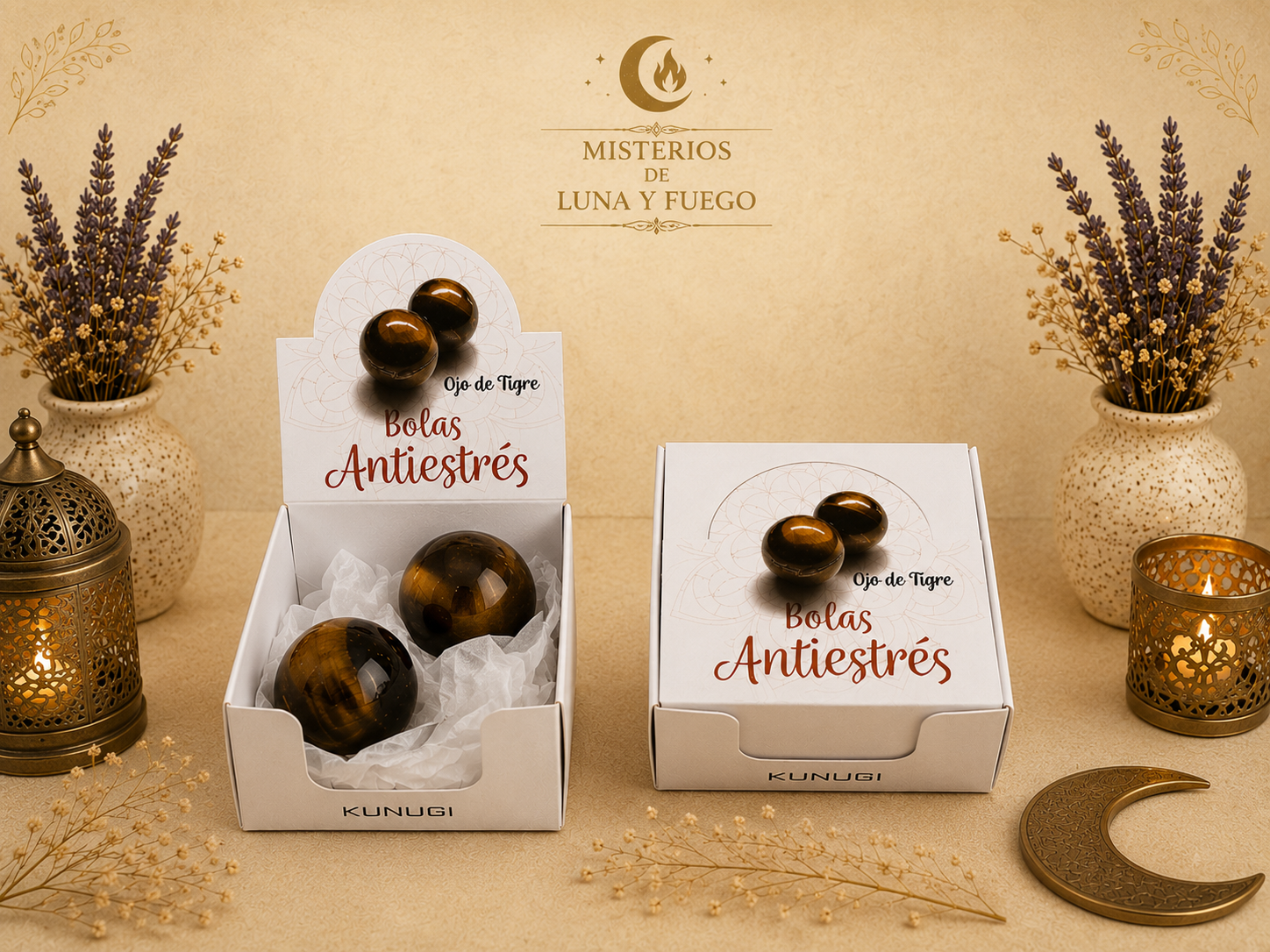 Bola antiestrés Ojo de tigre