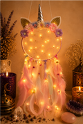 🦄 Atrapasueños Unicornio con luz LED