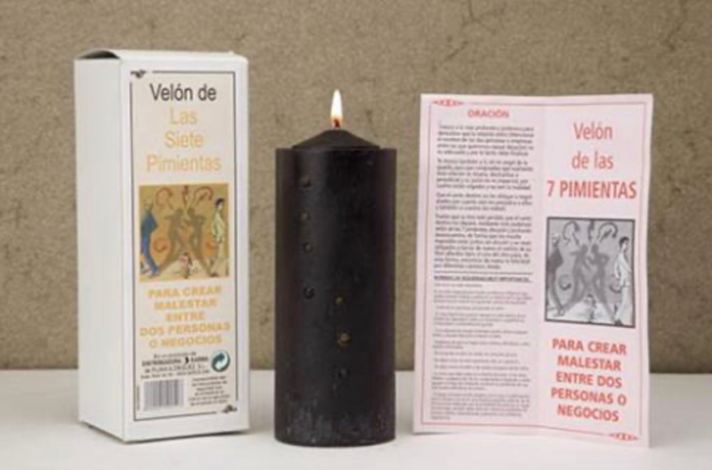 Velón de las 7 pimientas
