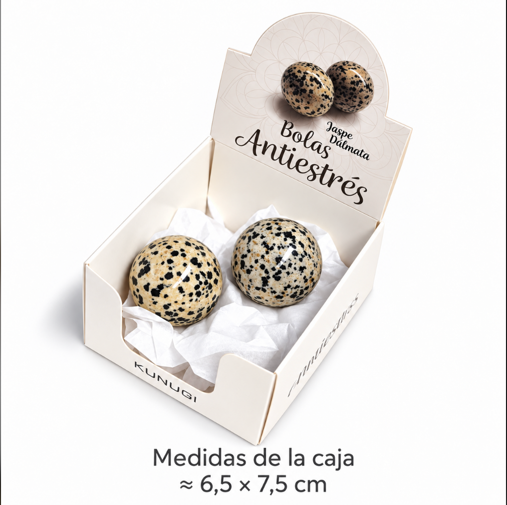 Bola Antiestrés Jaspe Dálmata